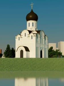Макет храма новомучеников и исповедников Церкви Русской