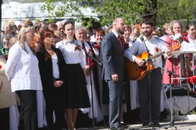 Празднование Дня Победы 9 мая 2014 года в селе Макарово.