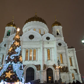 Молебное пение на новолетие в Храме Христа Спасителя в Москве
