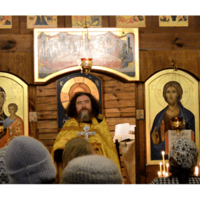 Новогодний молебен в храме Великомученика и Целителя Пантелеимона (г.Черноголовка)