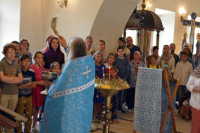 2 сентября 2018 года. Свято-Никольский храм в селе Макарово. Молебен на начало учебного года.