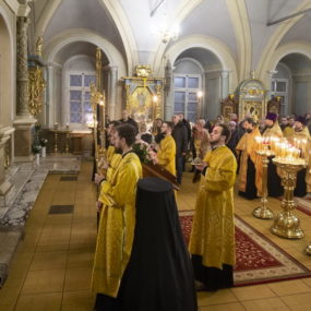 Молебен на новолетие в Новодевичьем монастыре