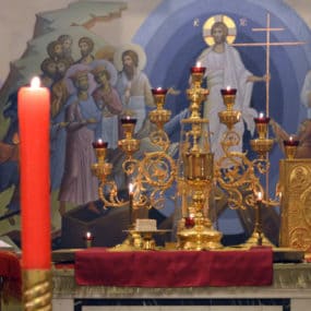 27 апреля 2019 года. Свято-Никольский храм с.Макарово. Пасхальное богослужение.