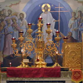 27 апреля 2019 года. Свято-Никольский храм с.Макарово. Пасхальное богослужение.