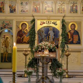 20 июня 2021 года. Свято-Никольский храм в селе Макарово. День Святой Троицы. Пятидесятница.