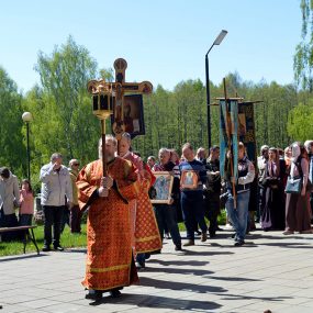 Крестный ход 22 мая 2022 года в Никольском храме в селе Макарово.