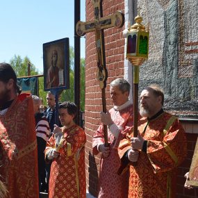 Крестный ход 22 мая 2022 года в Никольском храме в селе Макарово.