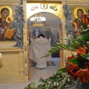 Божественная литургия. 19 января 2022 года. Никольский храм в селе Макарово.
