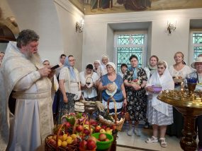 19 августа 2022 года священник Сергий Тыртов совершил освящение винограда и плодов в Свято-Никольском храме с. Макарово.