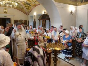 19 августа 2022 года священник Сергий Тыртов совершил освящение винограда и плодов в Свято-Никольском храме с. Макарово.