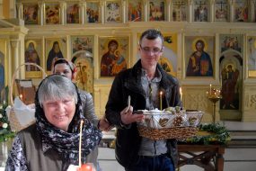 15 апреля 2023 года в Свято-Никольский храме села Макарово (г.о. Черноголовка Московской обл.) состоялось Освящение пасхальной трапезы.